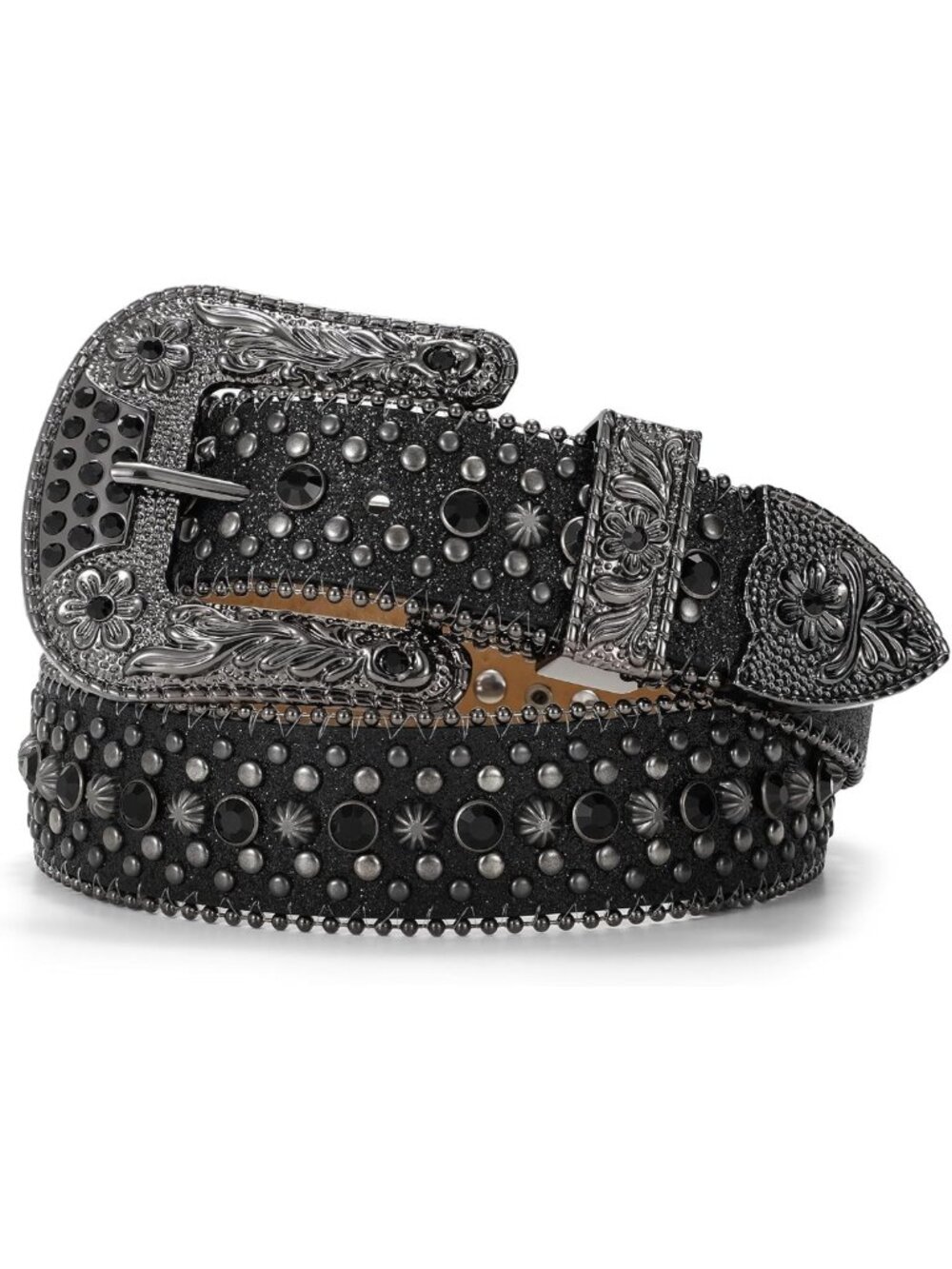 Sparkly Rhinestone Bling Belt for Women & Men | Goth Western Cowboy Style